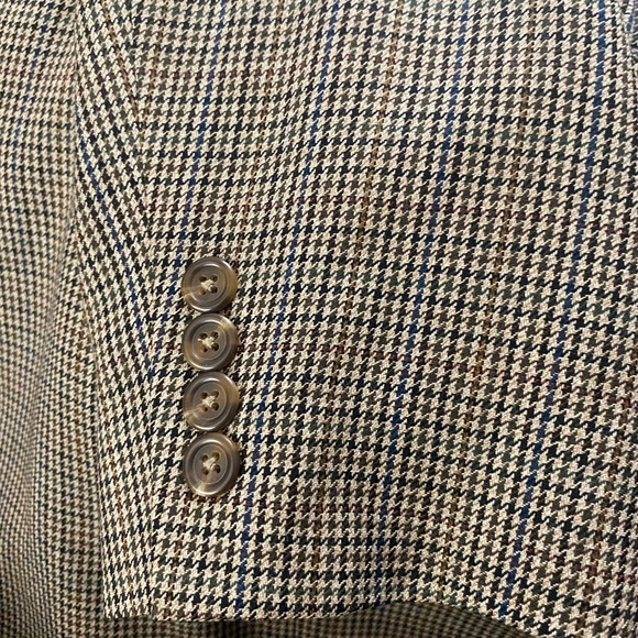 Ralph Lauren, Size 44R, Houndstooth browns pattern,100% Wool, Blazer/Coat/Jacket - Picture 8 of 11